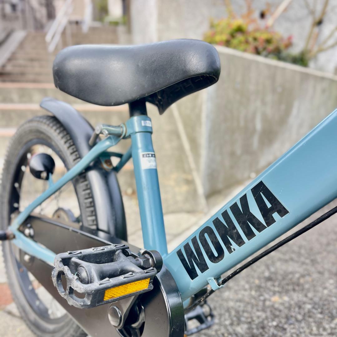 【整備済み】18インチ 子供用自転車 WONKA (ウォンカ) ブルーグレー