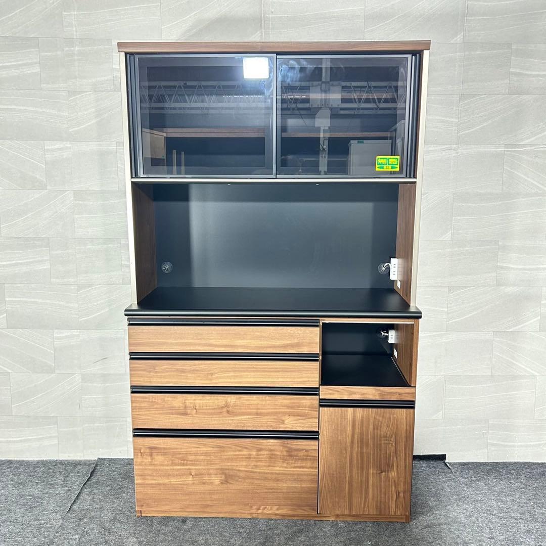 古賀家具 食器棚 幅120cm サンタナ 完成品 キッチンボード d5122