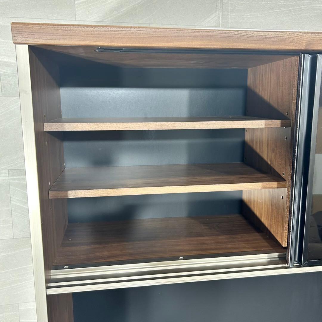 古賀家具 食器棚 幅120cm サンタナ 完成品 キッチンボード d5122