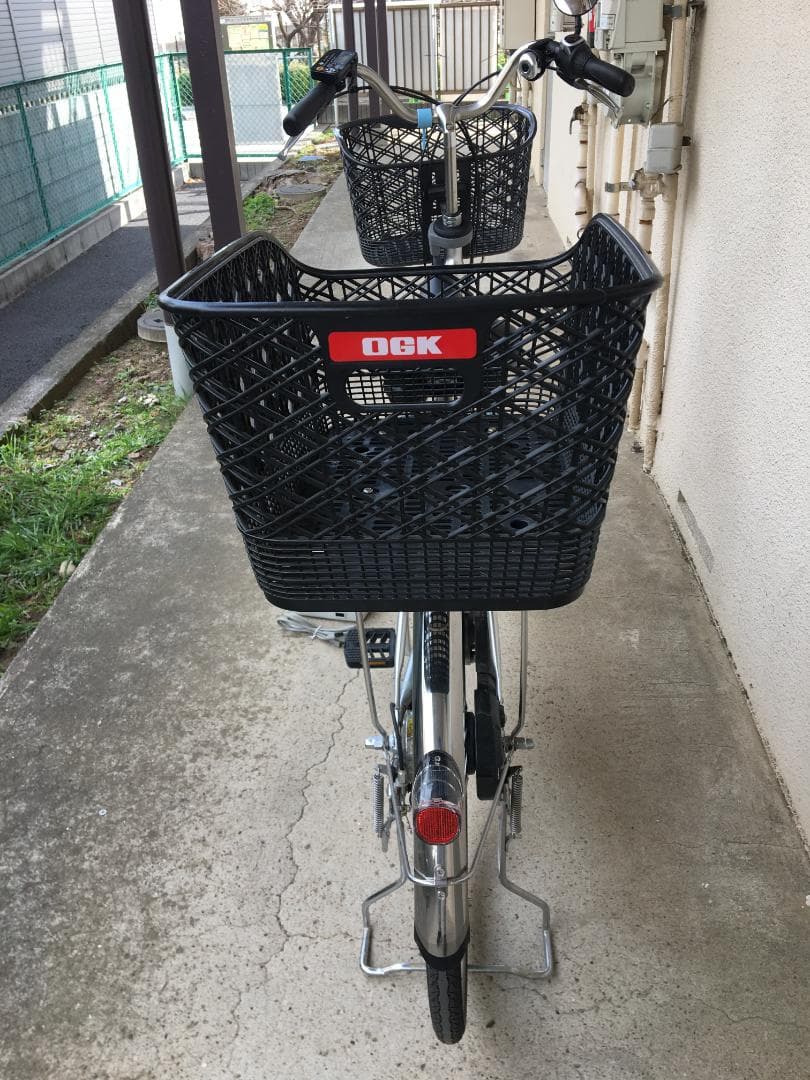 【直接引き取り】PANASONIC 電動アシスト自転車 バスケット付き