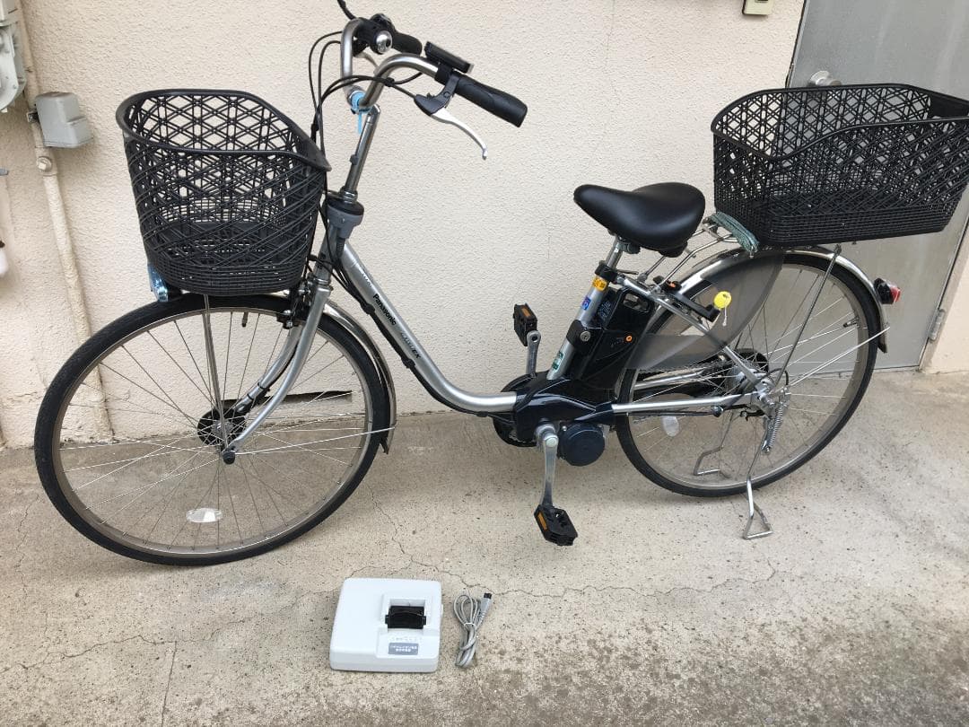 【直接引き取り】PANASONIC 電動アシスト自転車 バスケット付き