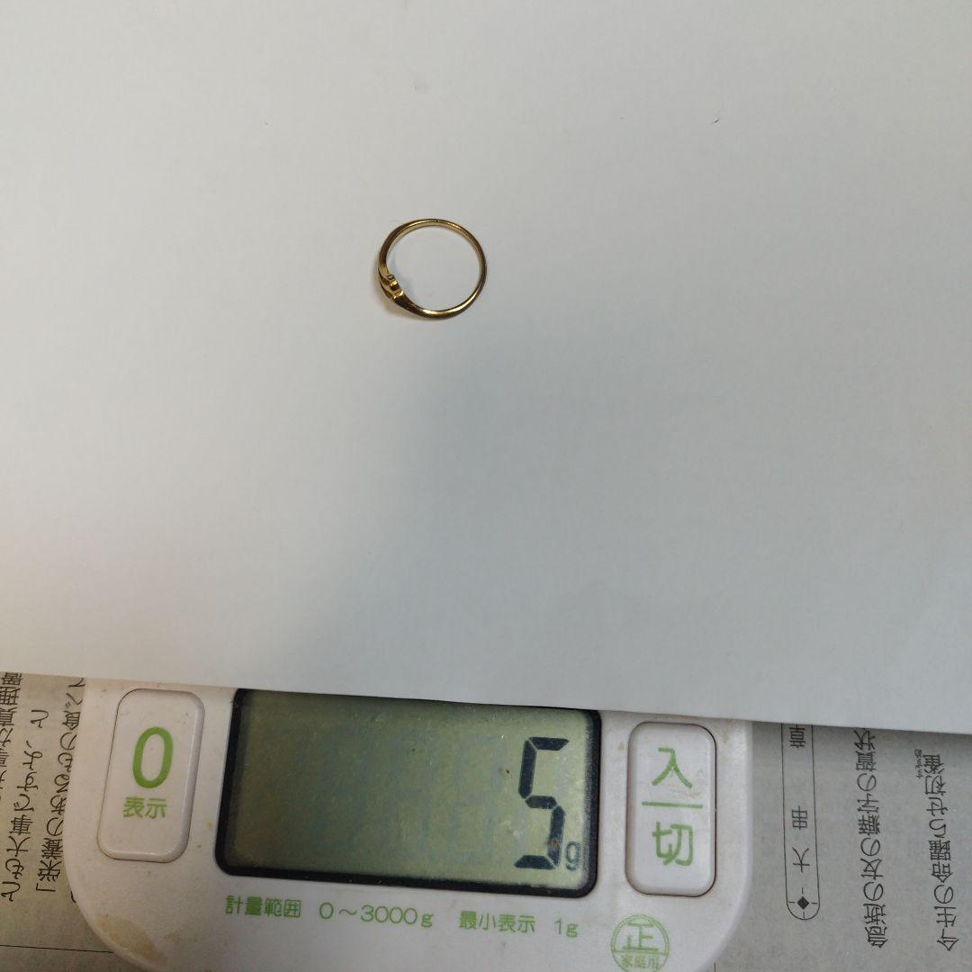 刻印あり K18使用の金のネックレスと金の指輪 チェーン　18金　関東から発送