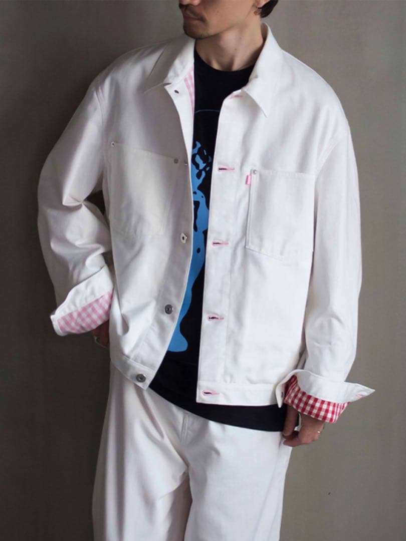 TSTS 2 GINGHAM LINING DENIM JACKET ジャケット