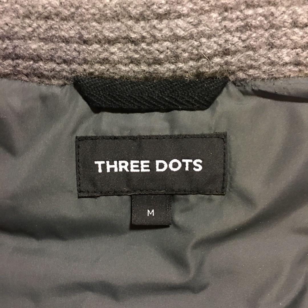 く*た様 THREE DOTS スリードッツ　カシミヤ混メンズ ダウンベスト グ