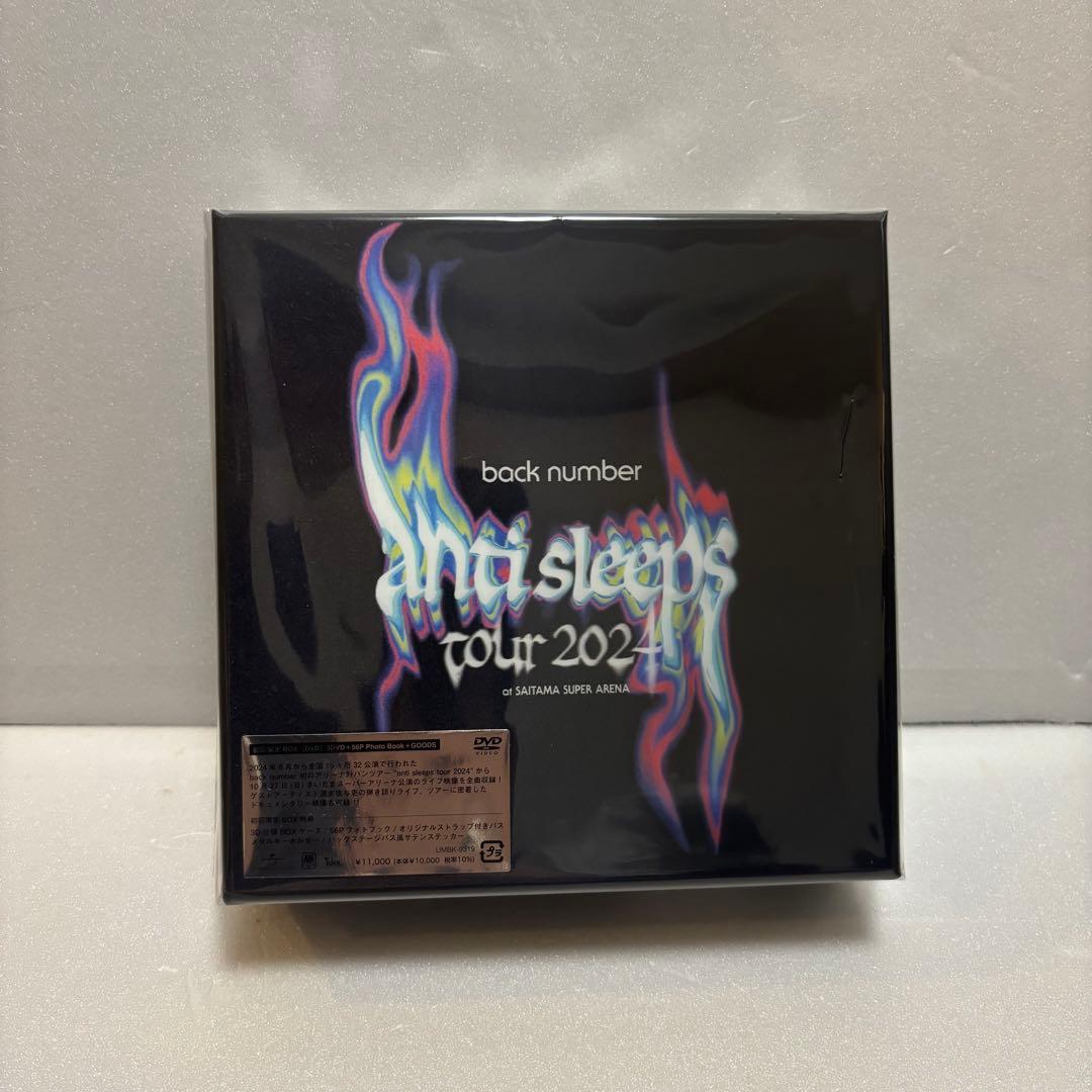 【初回限定BOX】back number anti sleeps tour