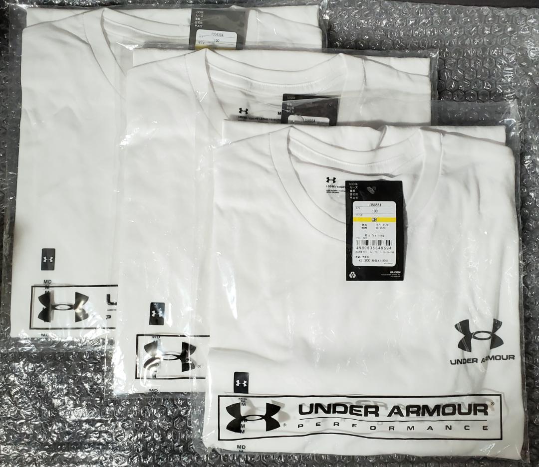 [新品] アンダーアーマー Tシャツ Mサイズ UAスポーツスタイル 3枚入