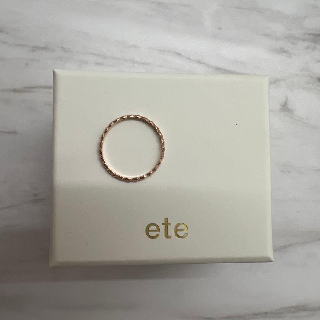 ete エテ k10 カットリング7号ピンクゴールド