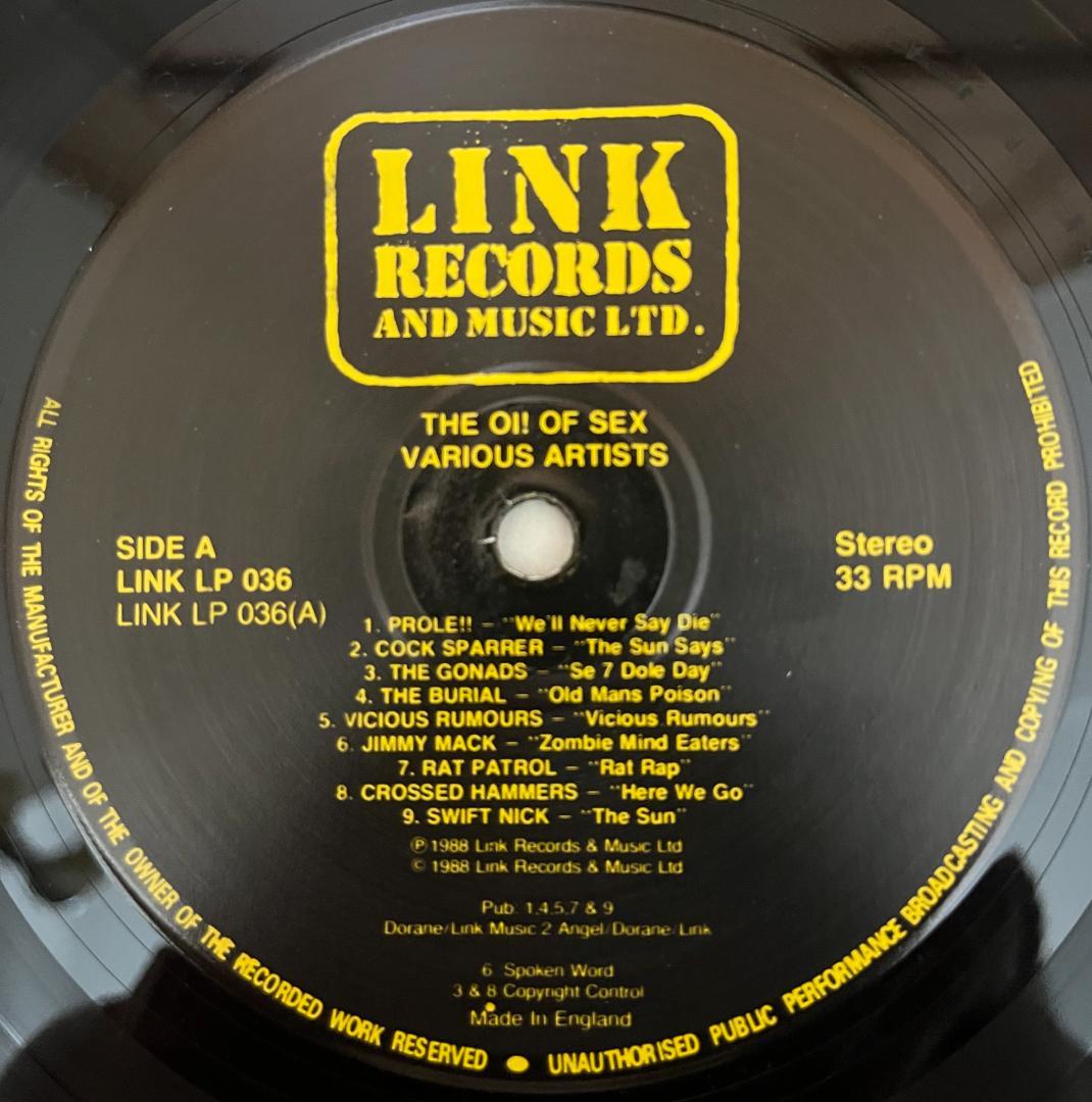 洋楽 (LP) Various / The Oi! Of Sex