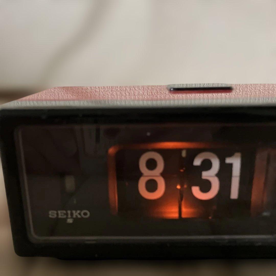 ミ*ー様 昭和レトロSEIKOパタパタ時計　置き時計 超レア、美品