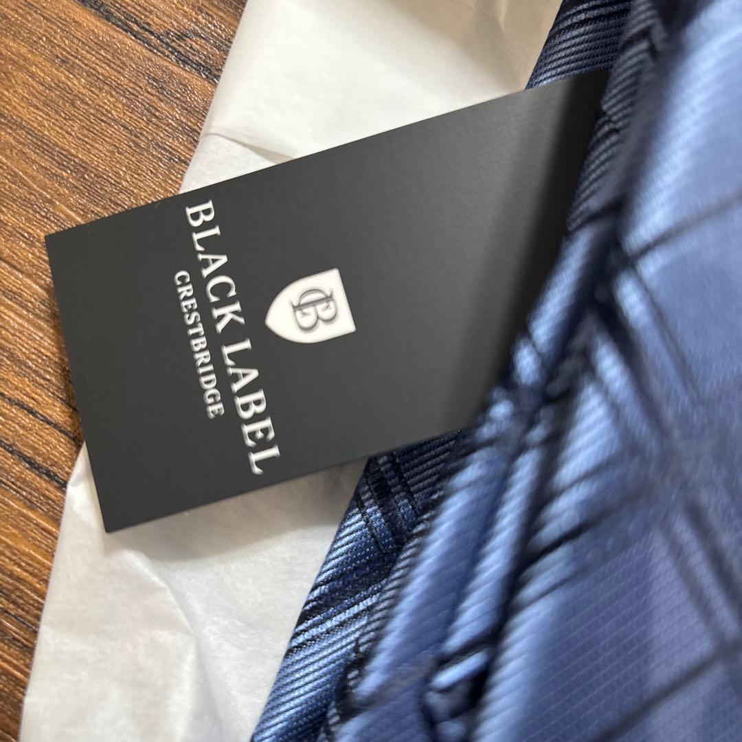 BLACK LABEL CRESTBRIDGE ネクタイ 青系 チェック柄