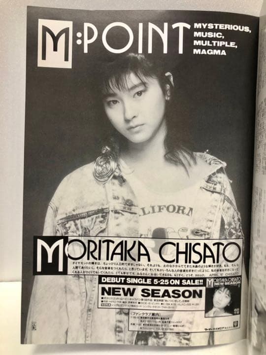 森高千里　デビュー　映画　あいつに恋して　パンフレット