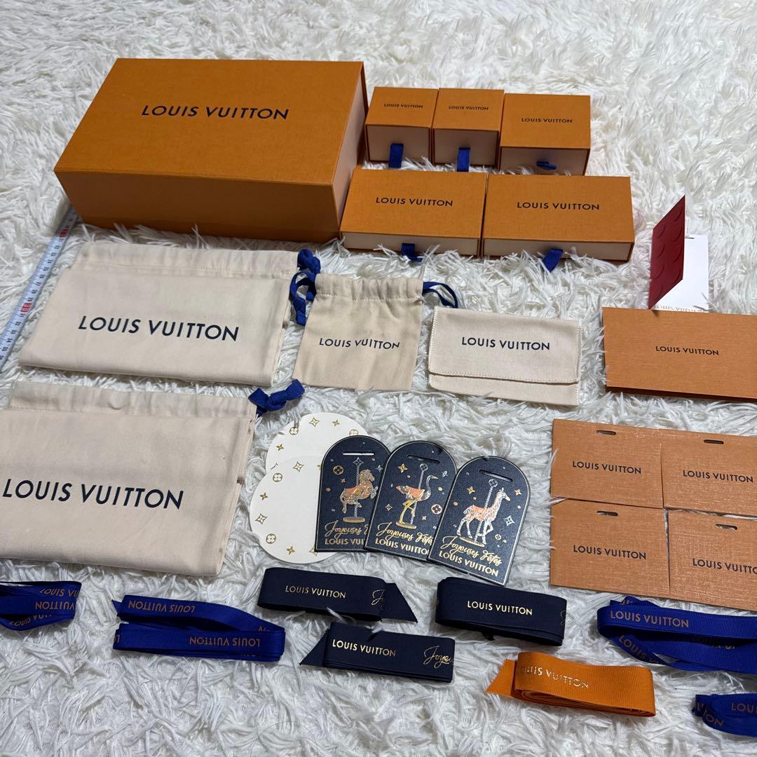 LOUIS VUITTON 箱小さめメッセージカード　巾着ルイヴィトンショッパー