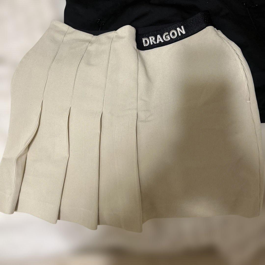 【美品】DANCE WITH DRAGON 黒トップスとスカートセット L