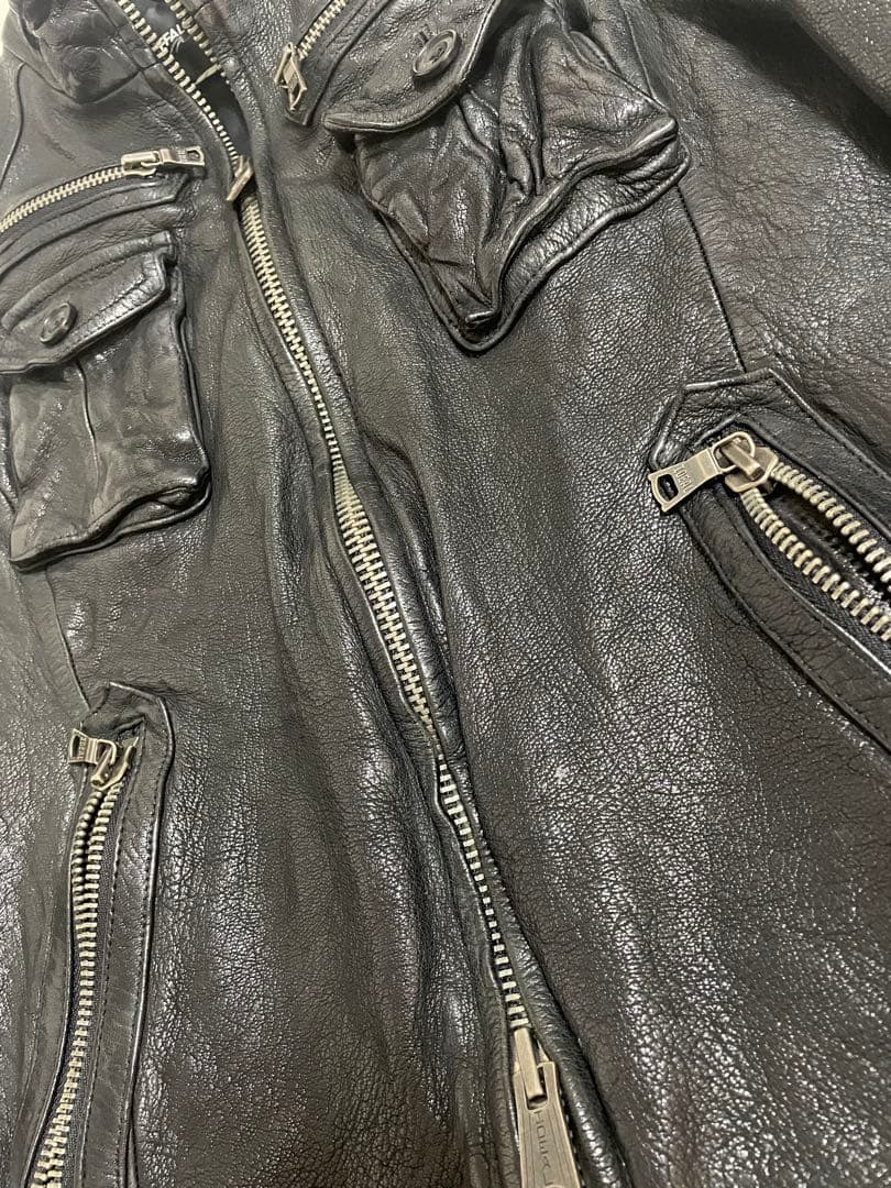 酢*様 Baffalo Bobs gimmick leather jacket