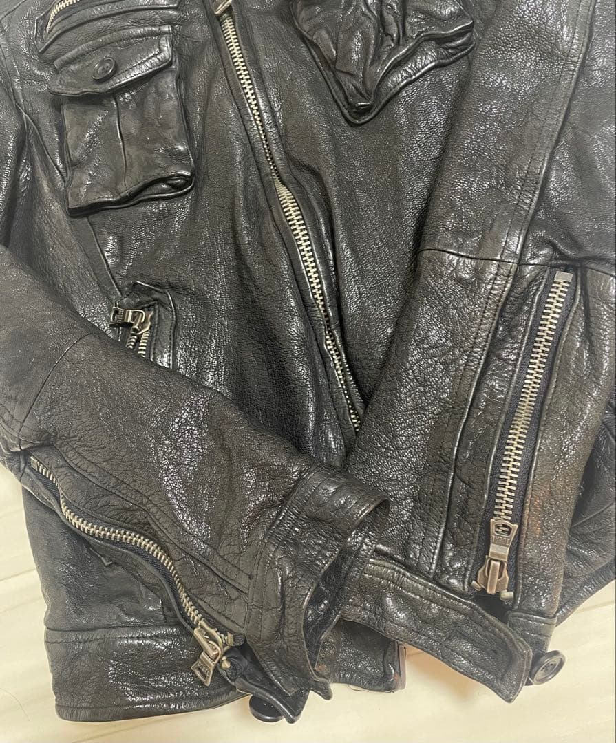 酢*様 Baffalo Bobs gimmick leather jacket