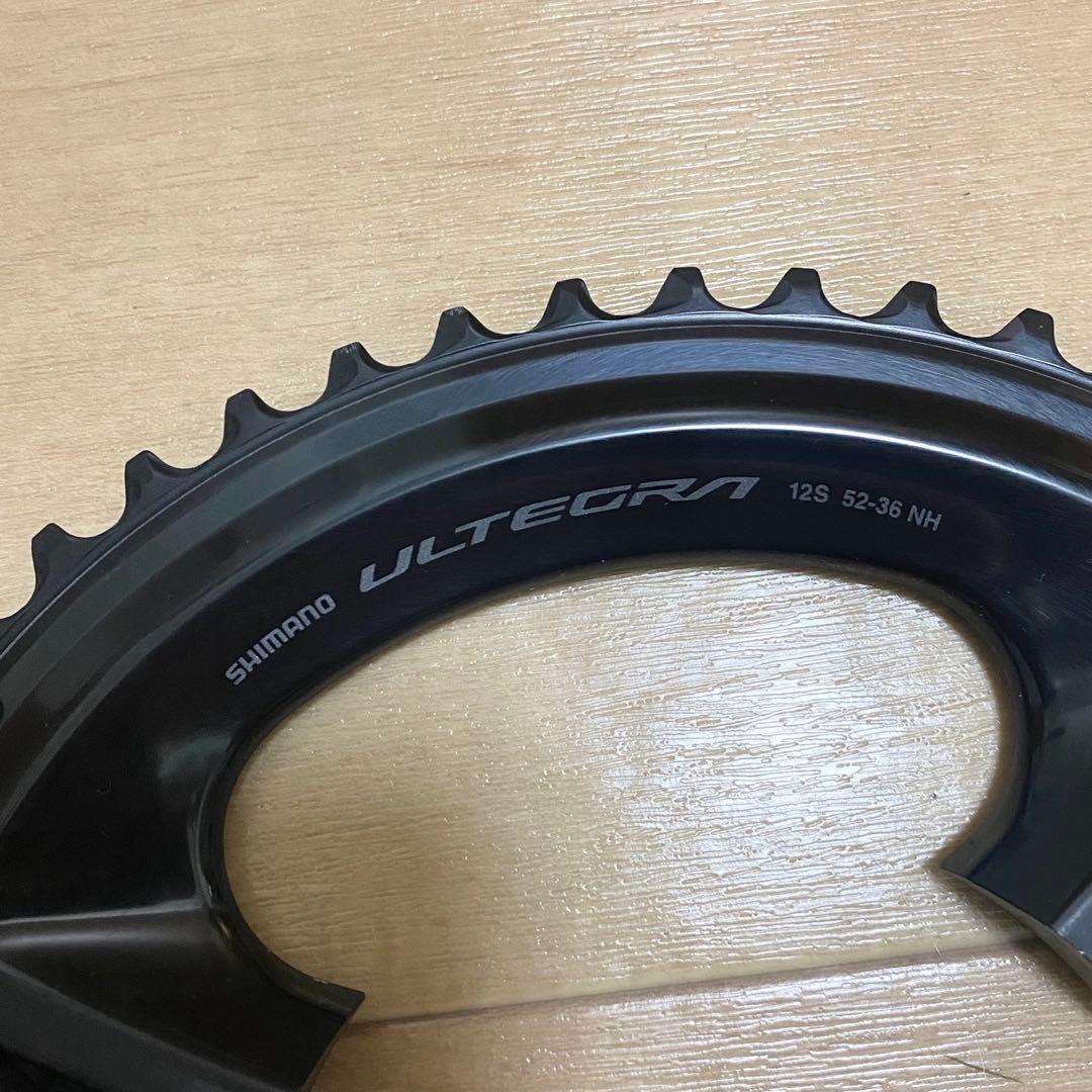 新品 アルテグラ 12S 52-36Tチェーンリング+ボルトセット R8100