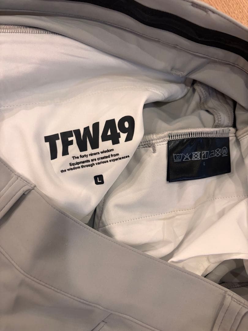 TFW49 ANKLE SLIM PANTS ライトグレー　L