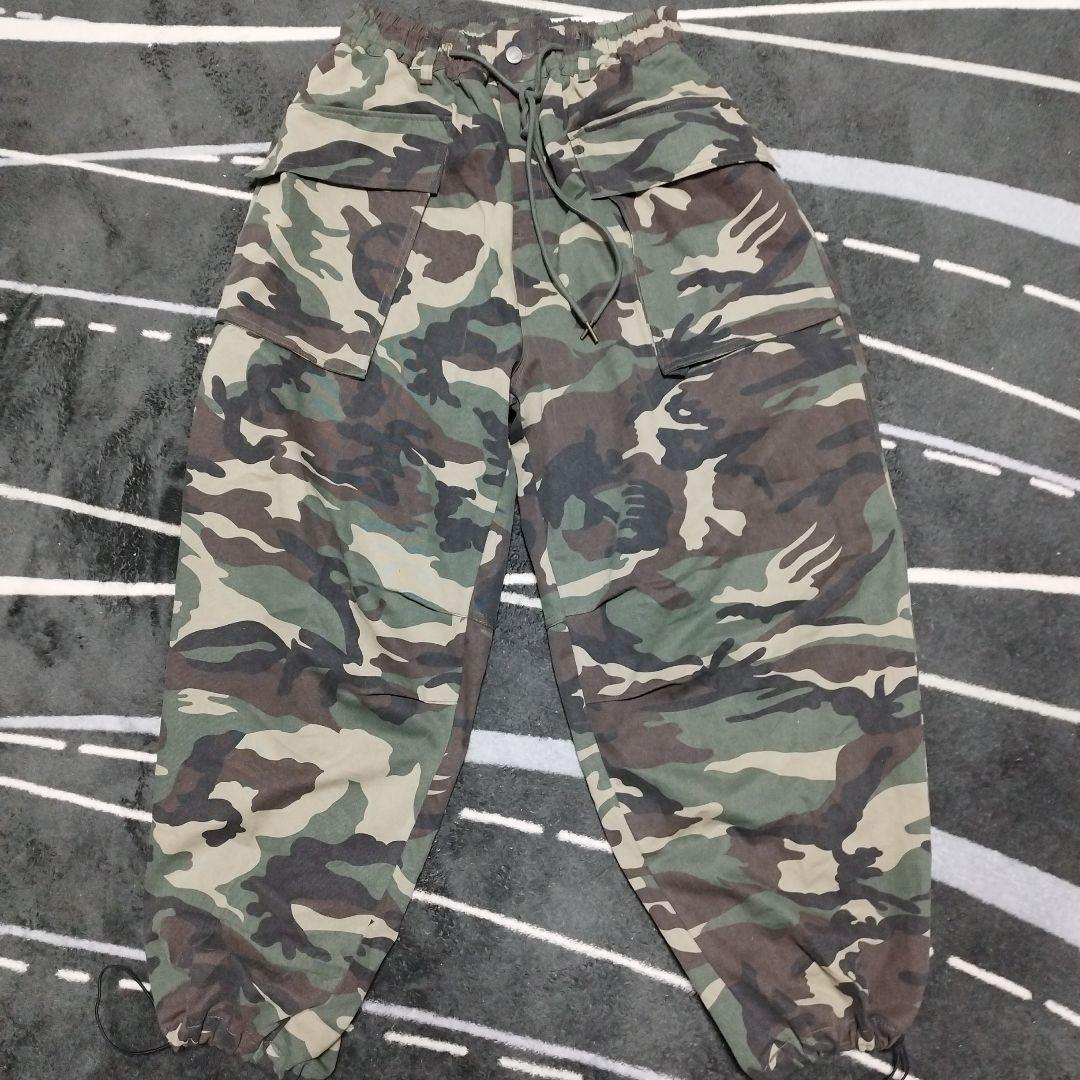 otherfits カーゴパンツ 迷彩 カモ柄 musinsa ドローコード付き