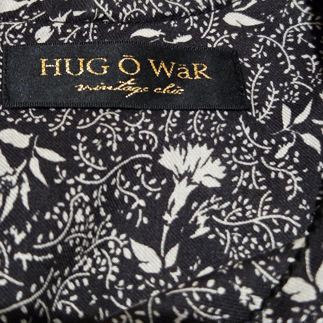 定価46750円！　Hug O War　花柄ワンピース ハグオーワー　ブラック