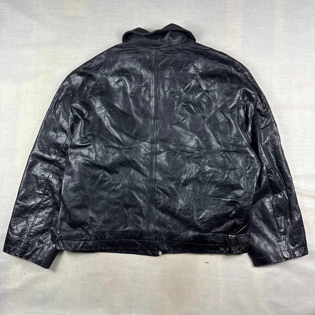 90s バナナリパブリック カウレザー ジャケット 牛革 本革 スウィングトップ