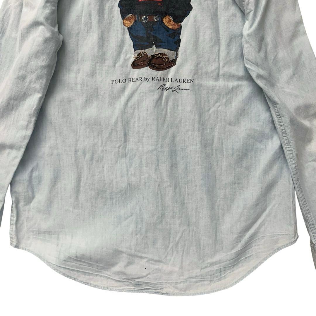 POLO Ralph Lauren　ポロベア　デニムシャツ　シャンブレー　S