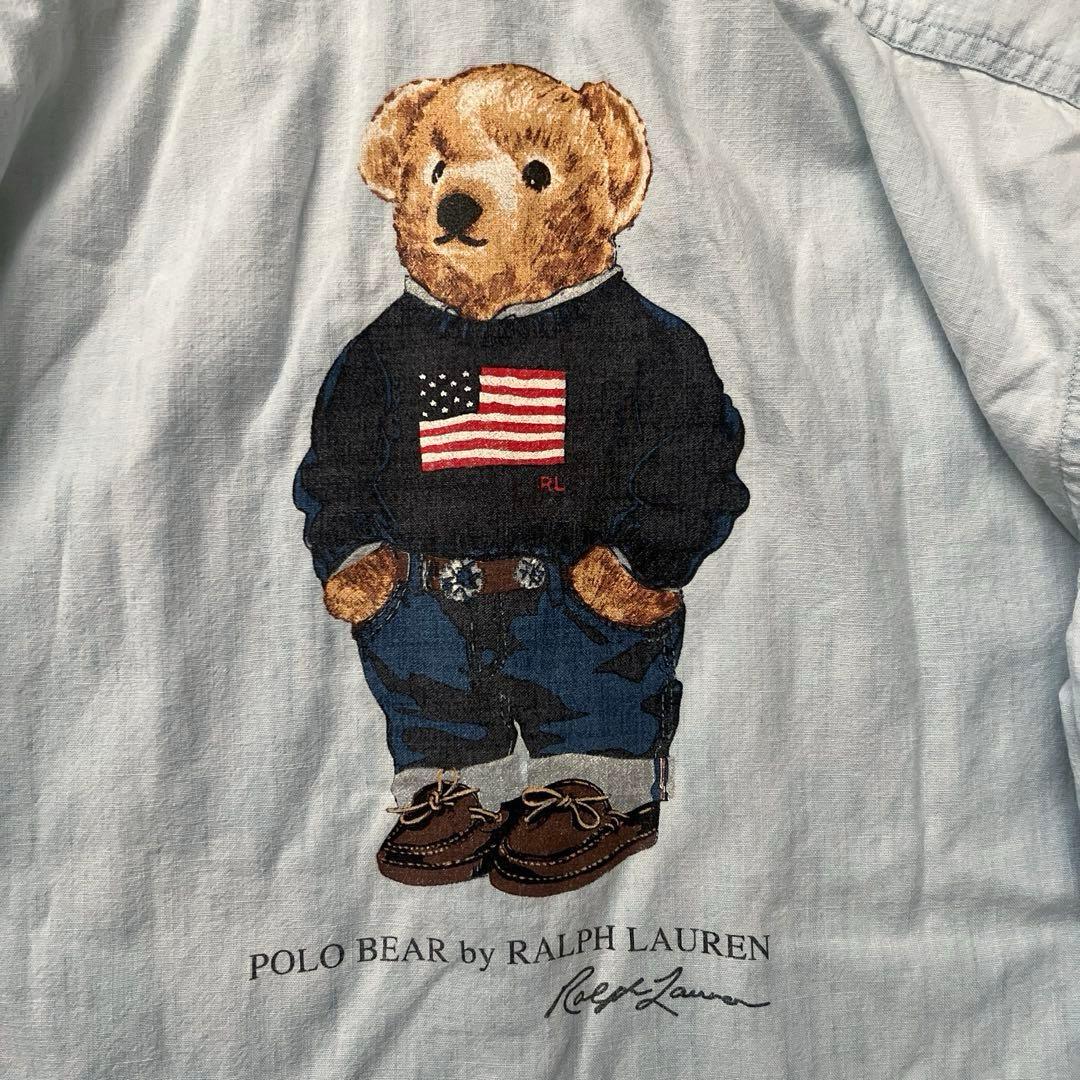 POLO Ralph Lauren　ポロベア　デニムシャツ　シャンブレー　S