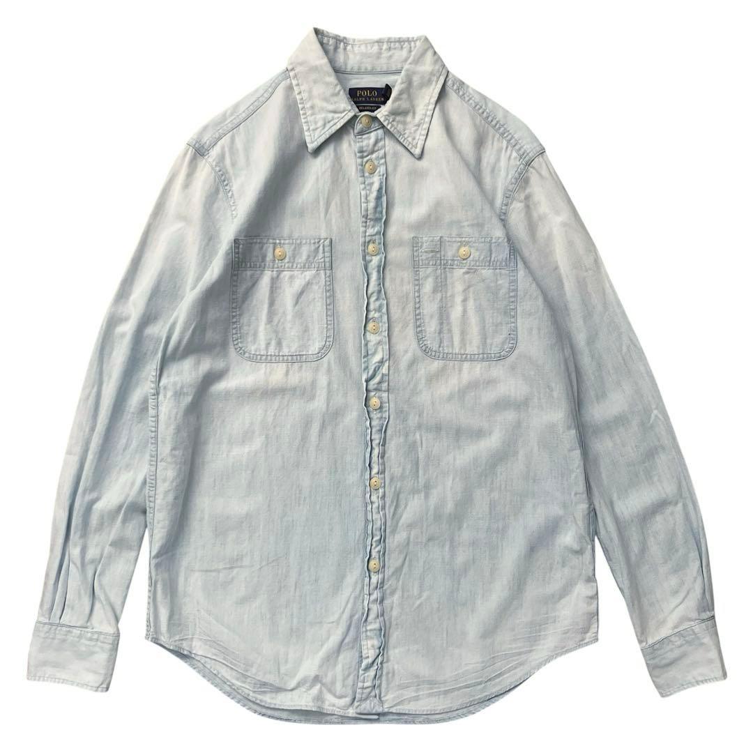 POLO Ralph Lauren　ポロベア　デニムシャツ　シャンブレー　S