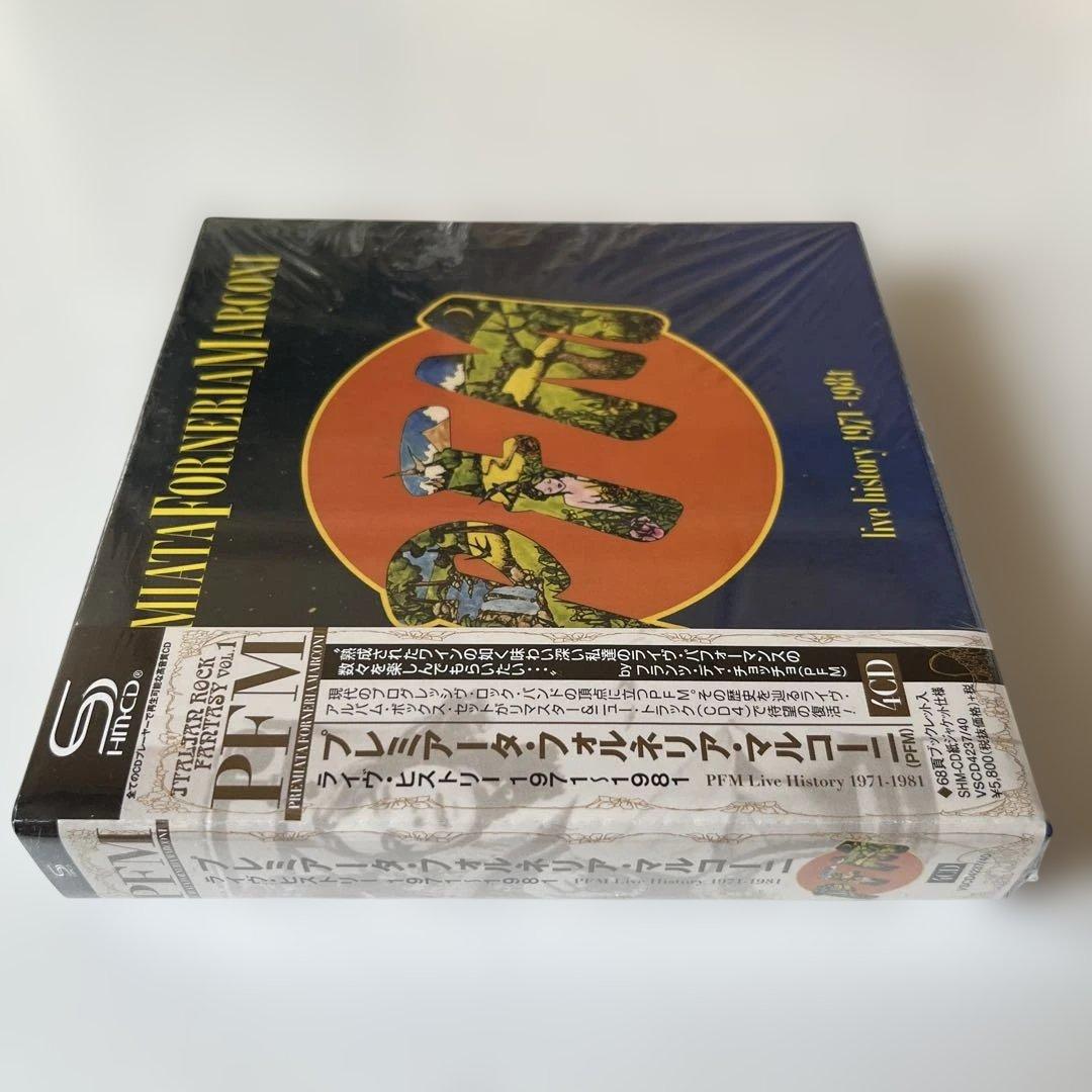 PFM/ライヴ・ヒストリー1971～1981 紙ジャケSHM-CD4枚組ボックス