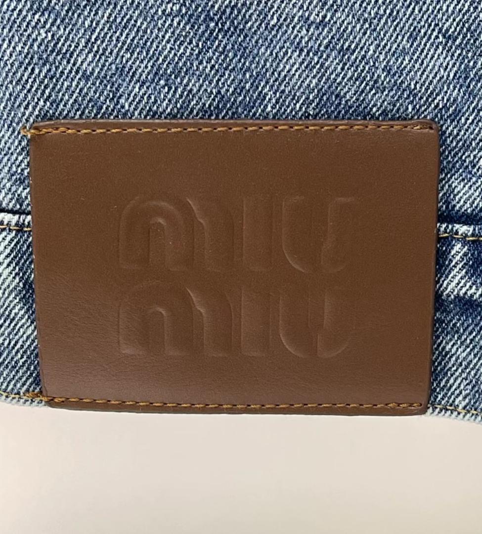 miu miu デニムジャケット ライトブルー 新品タグ付きfj