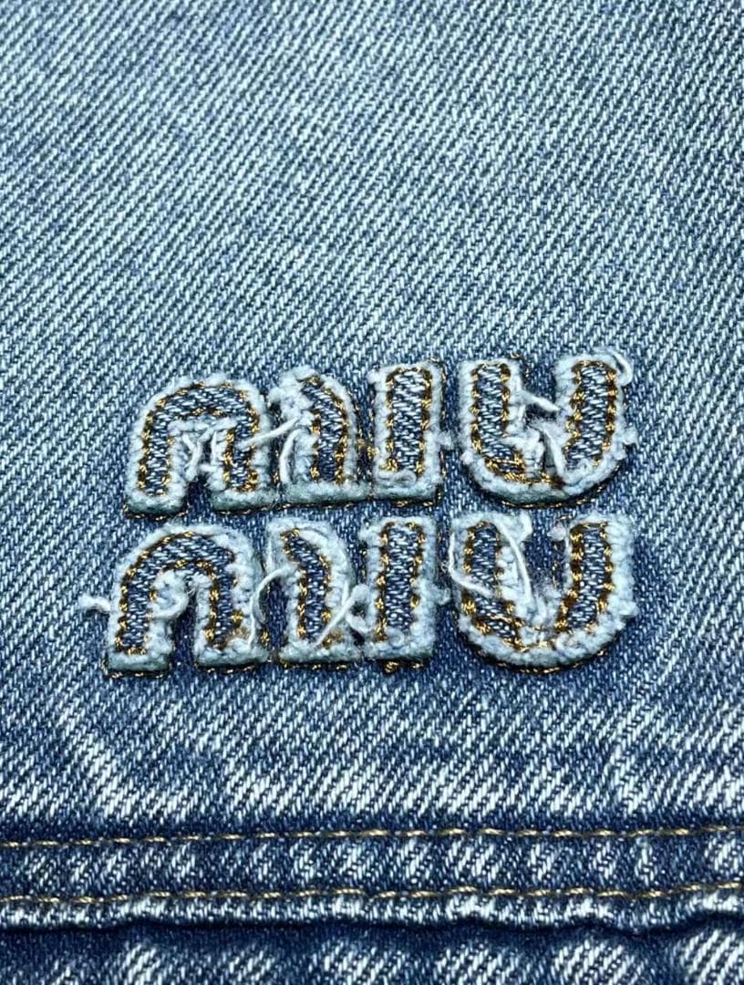 miu miu デニムジャケット ライトブルー 新品タグ付きfj