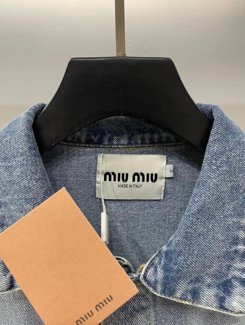miu miu デニムジャケット ライトブルー 新品タグ付きfj