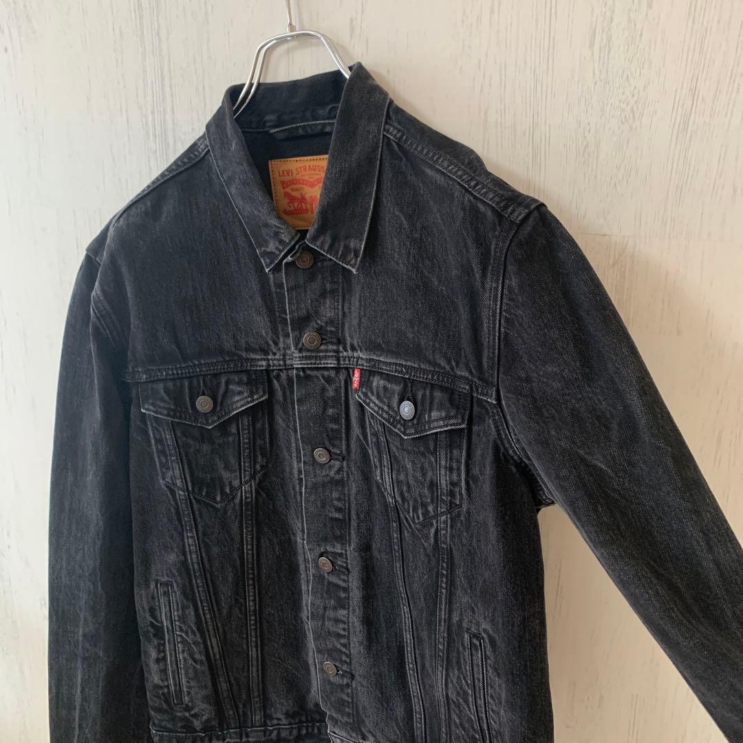 希少✨リーバイスLevi's ブラック フェード　デニムジャケット　サイズL