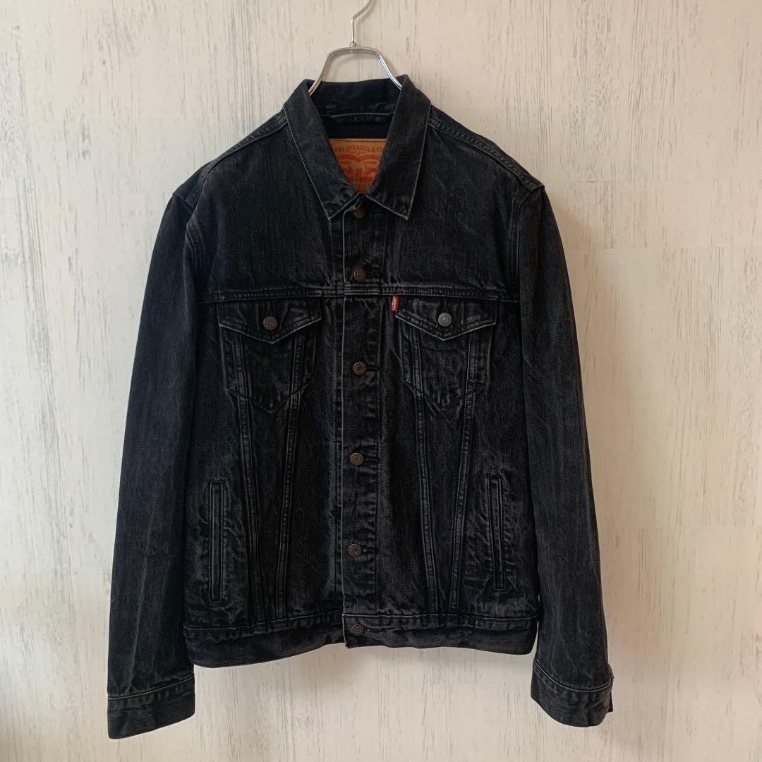 希少✨リーバイスLevi's ブラック フェード　デニムジャケット　サイズL
