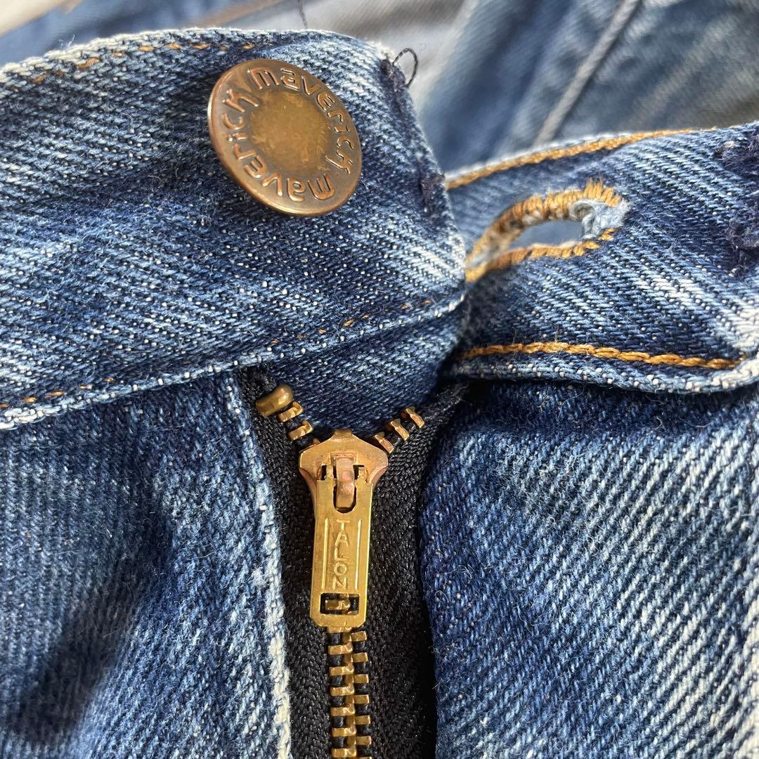 70s USA製 MAVERICK デニムパンツ W40 TALONZIP