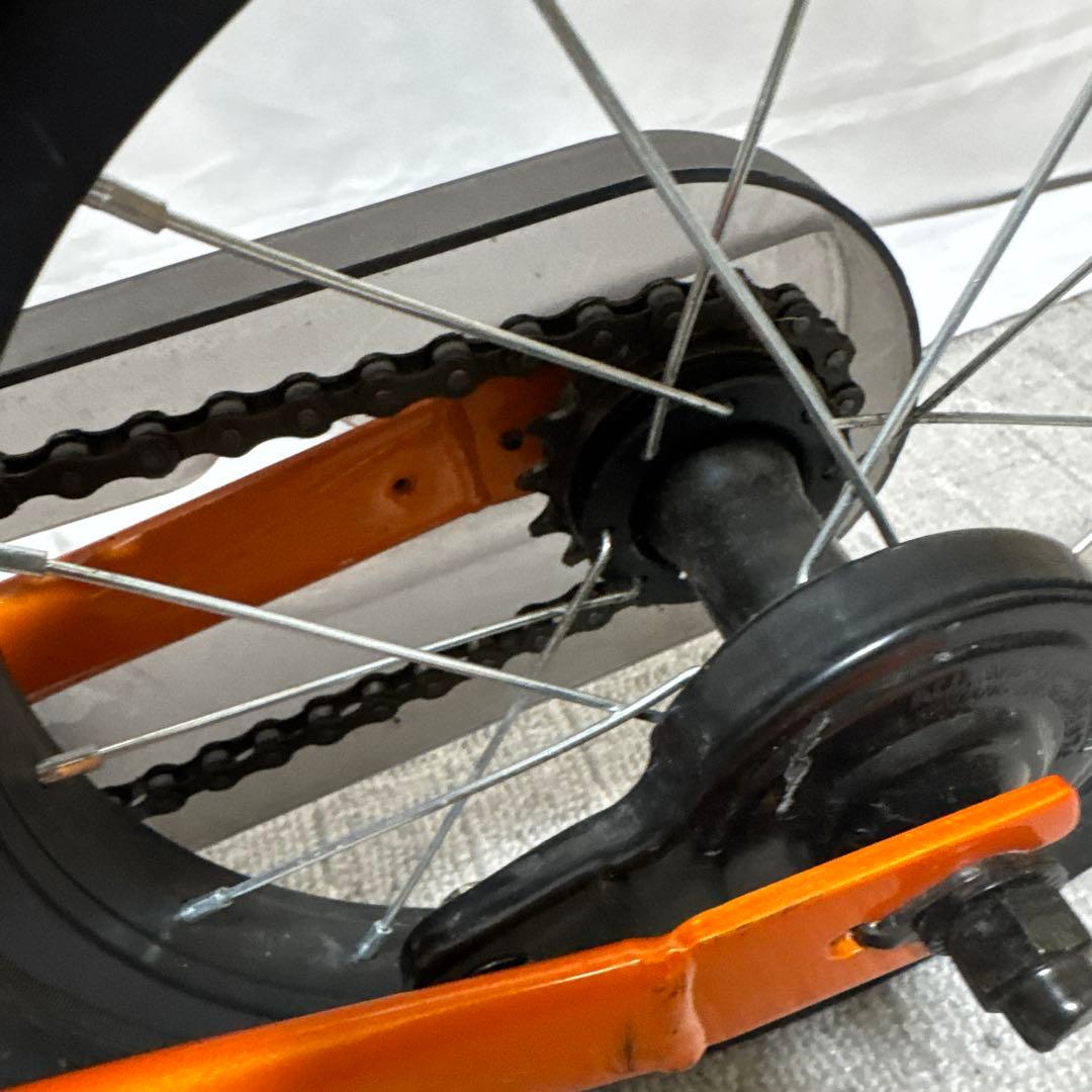 B138 STRIDER ストライダー14X オレンジ ペダル付 スタンド付