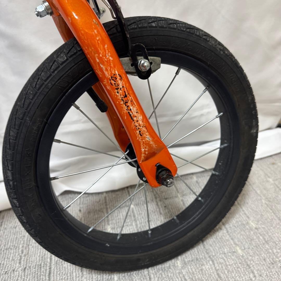 B138 STRIDER ストライダー14X オレンジ ペダル付 スタンド付