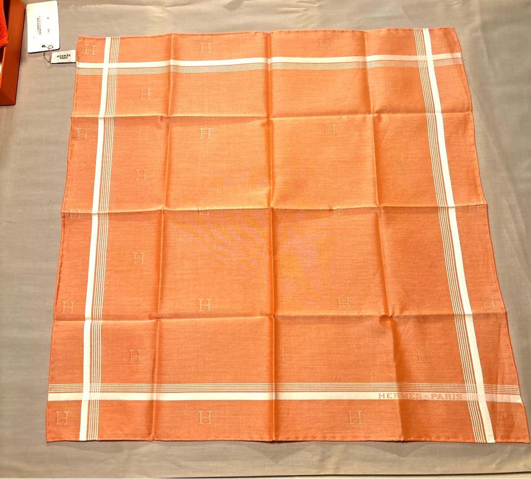 【C】HERMES タオルハンカチとハンカチーフセット プレゼントセット付