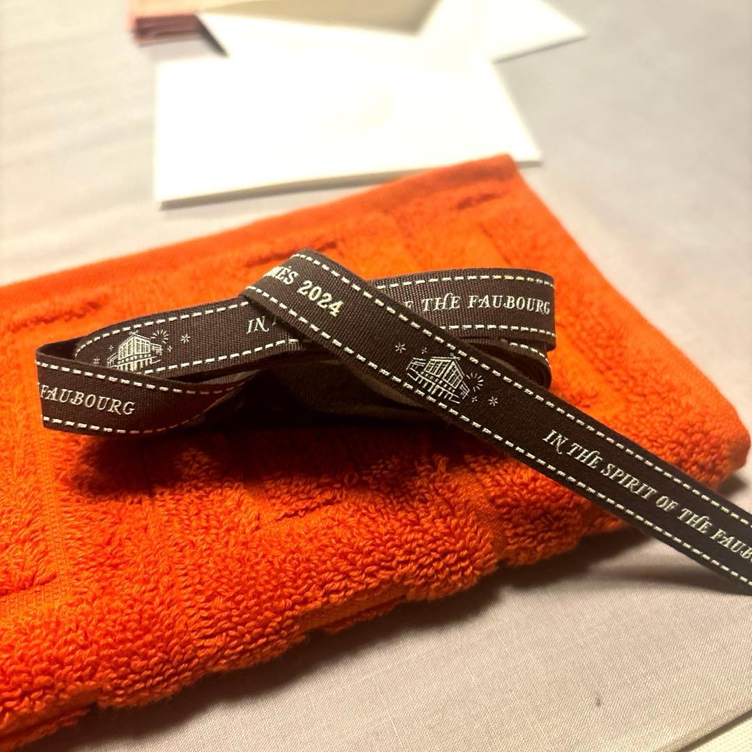 【C】HERMES タオルハンカチとハンカチーフセット プレゼントセット付