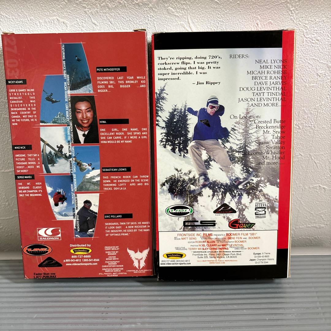 ☆❗️スキーボード /ファンスキー /スノーブレード VHSビデオ10本と本2冊
