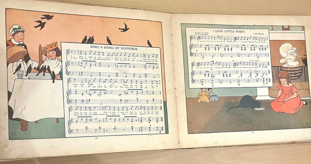 No.364 希少 古書 洋書 絵本 アンティーク 児童書 童謡 マザーグース