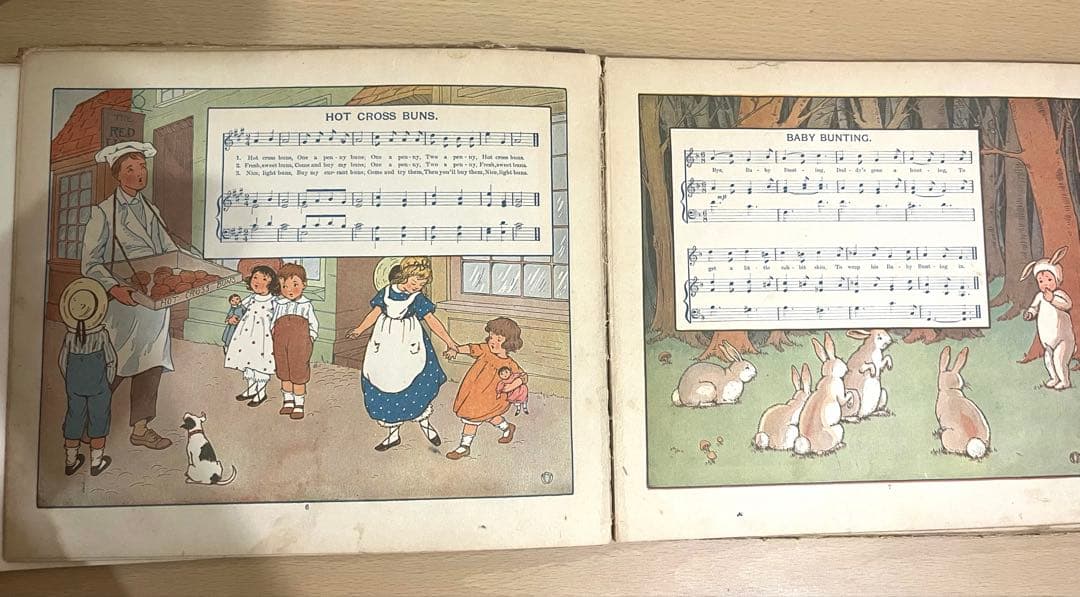 No.364 希少 古書 洋書 絵本 アンティーク 児童書 童謡 マザーグース