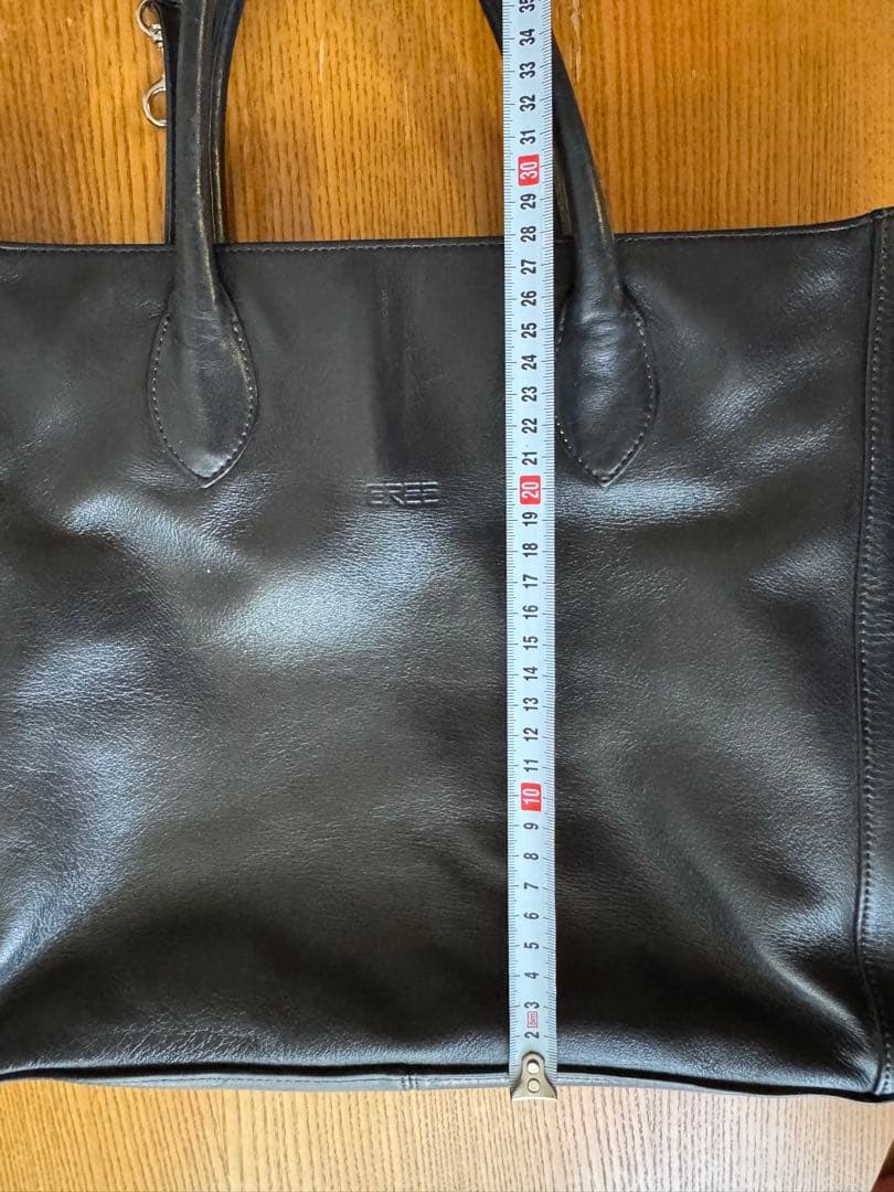 【とも】BREE 本革レザートートバッグ 黒 A4可