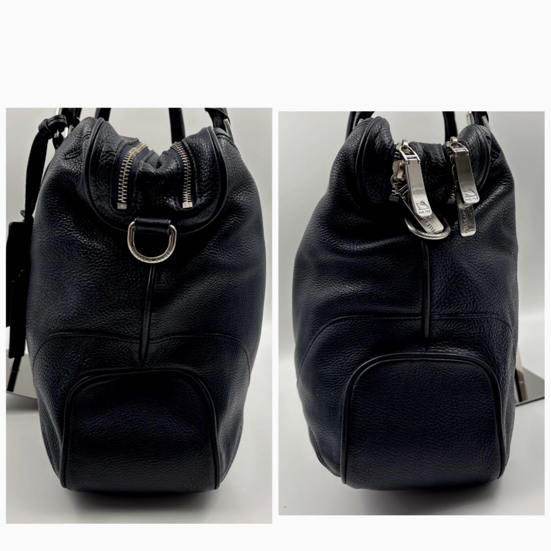 ✨希少✨　良品✨ペッレモルビダ メイデンボヤージュ ブリーフケース シボ革 黒