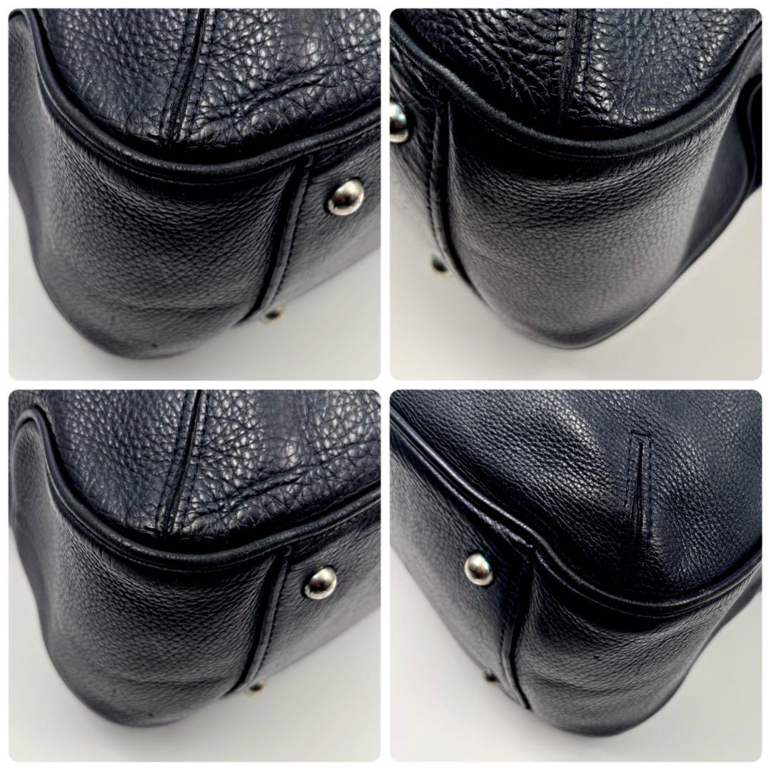 ✨希少✨　良品✨ペッレモルビダ メイデンボヤージュ ブリーフケース シボ革 黒