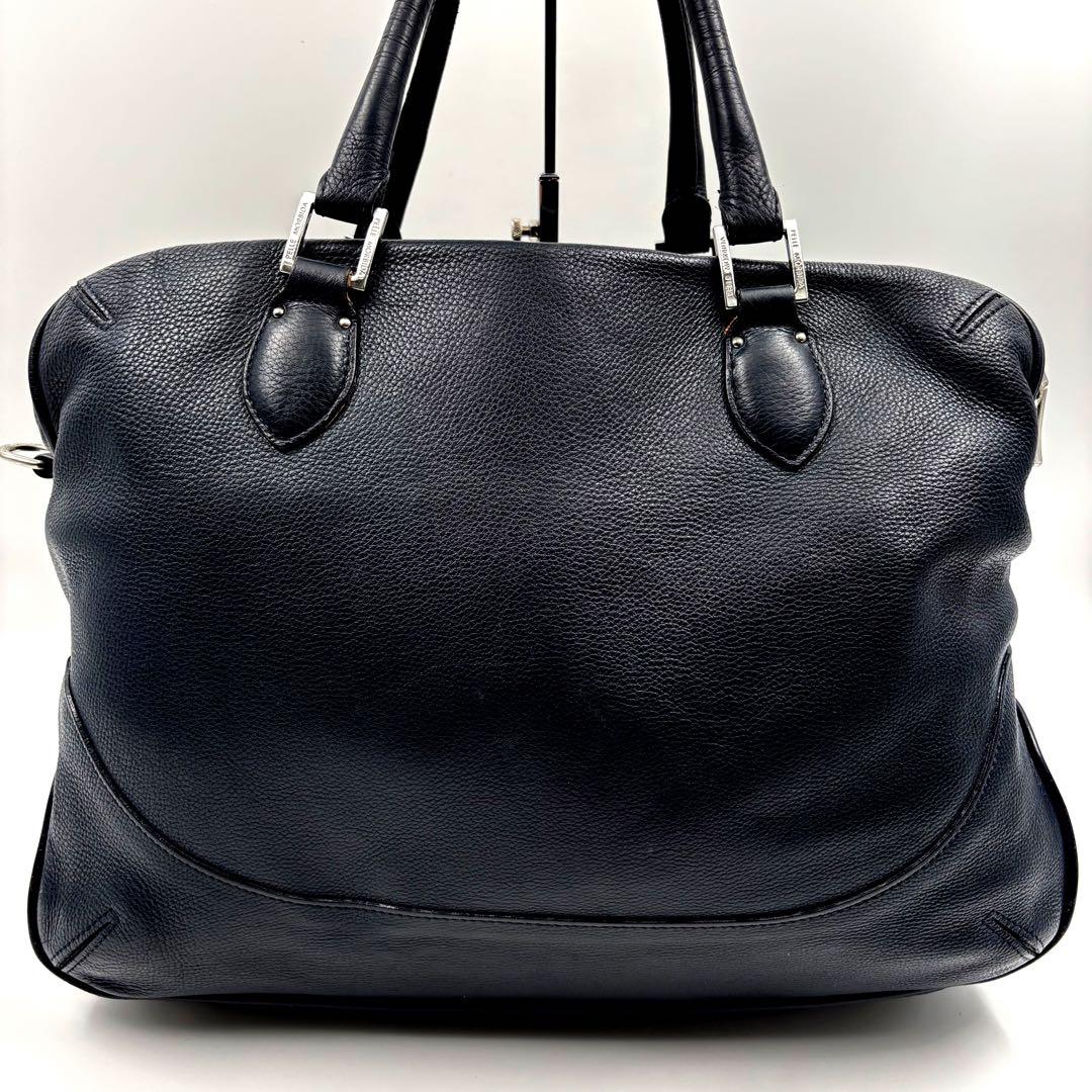 ✨希少✨　良品✨ペッレモルビダ メイデンボヤージュ ブリーフケース シボ革 黒