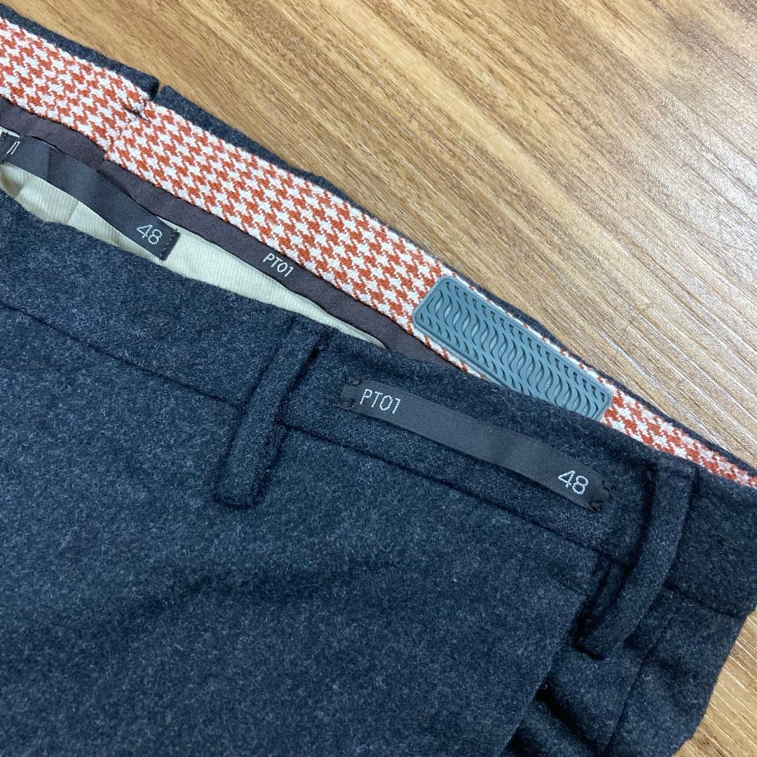 PT01 ピーティーゼロウーノ skinny fit スラックスパンツ