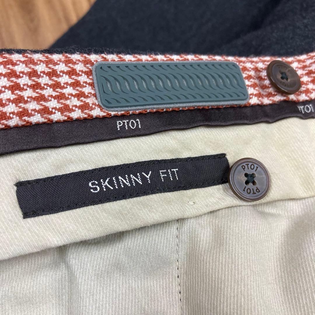 PT01 ピーティーゼロウーノ skinny fit スラックスパンツ