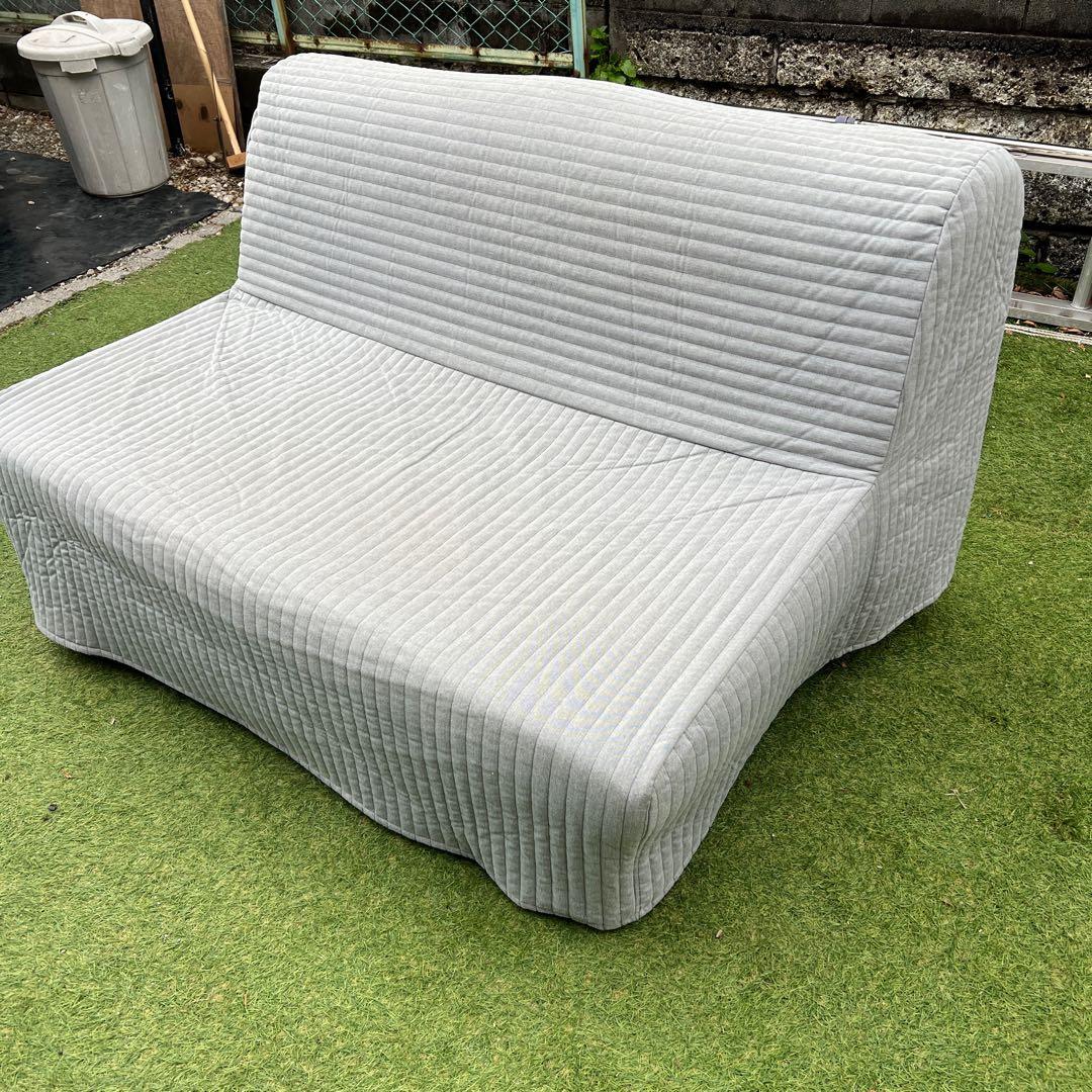 【横浜市内配達】IKEA リクセーレ ローボース 2人掛け　ソファベッド　ダブル
