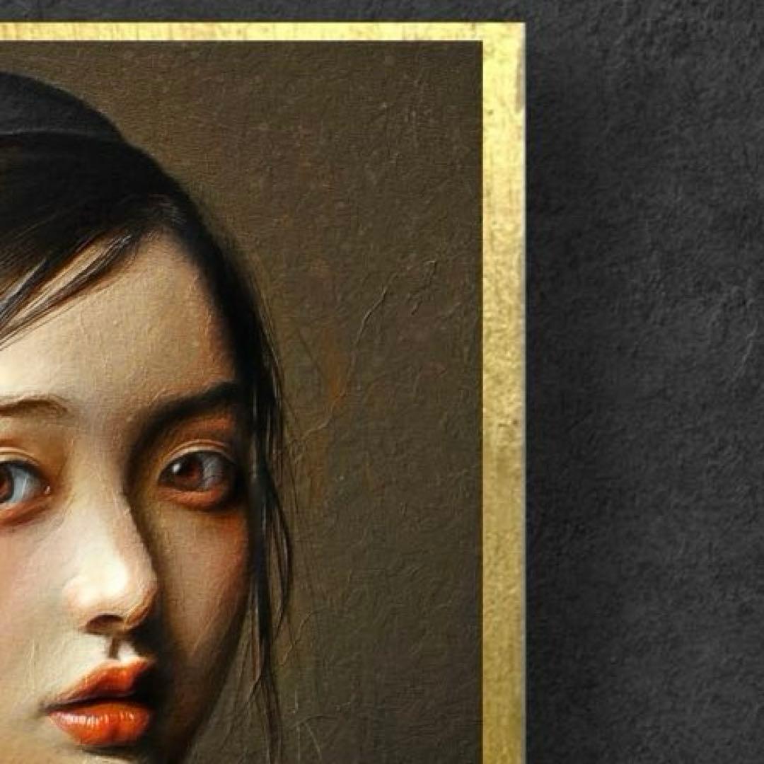 【最高傑作品】人物画　美しい女性をモデルにしたリアリズムアート作品