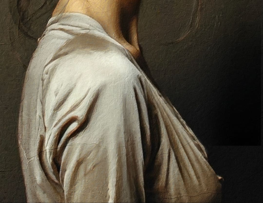 【最高傑作品】人物画　美しい女性をモデルにしたリアリズムアート作品